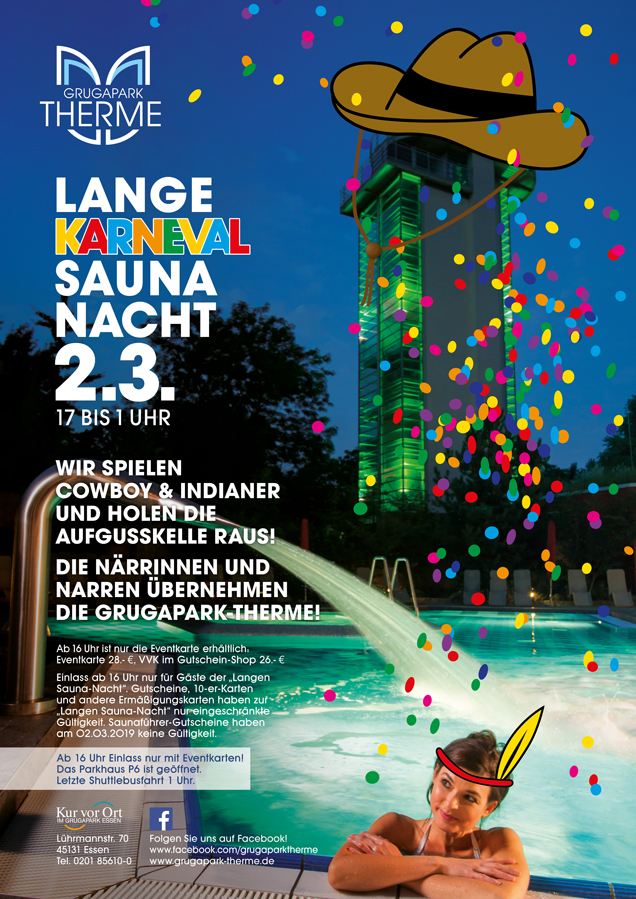 Lange Saunanacht 02. März 2019 Karneval