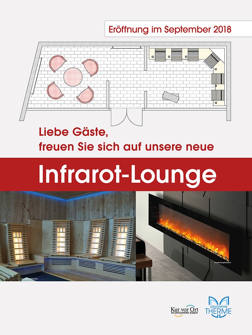 Neue Infrarot Lounge in der Grugapark-Therme