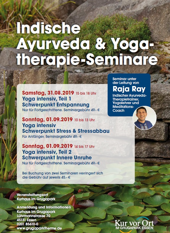 Indisches Ayurveda & Yogatherapie Seminar am Wochenende 31.08. & 01.09.2019