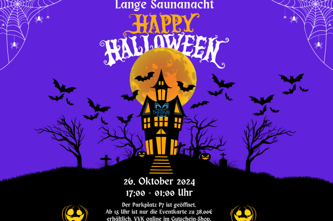 Lange Saunanacht Halloween 2024