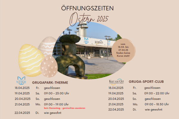 Öffnungszeiten Ostern 2025