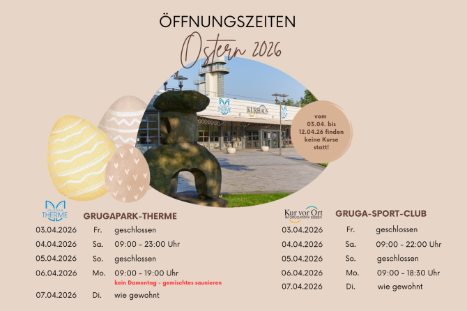 Öffnungszeiten Ostern 2026