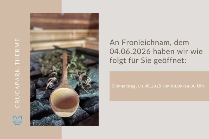 Öffnungszeiten Fronleichnam 04. Juni 2026