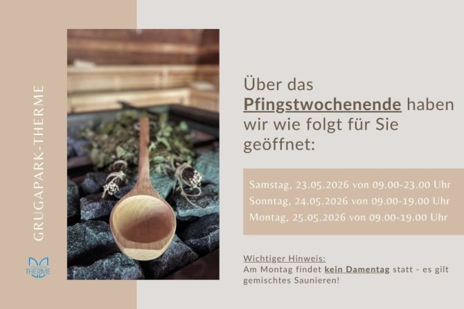 Öffnungszeiten & Hinweise zum Pfingstwochenende 2026