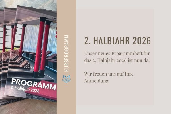 Unser Programmheft für das 2. Halbjahr 2026 ist da!